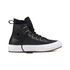 Converse Chuck Taylor all stars leather waterproof high top shoes boots 7 black